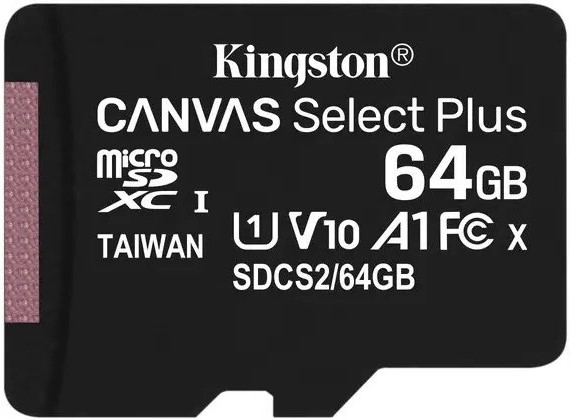 Карта пам'яті Kingston Canvas Select Plus MicroSDXC 64 GB UHS-1 Class 10 A-1