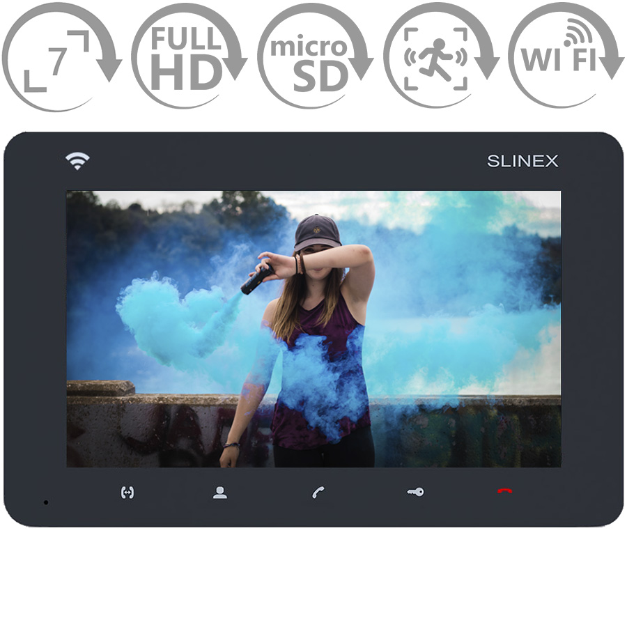 Відеодомофон SLINEX SM-07N Cloud Graphite